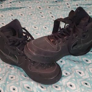 Black High Top Nike Air Forces